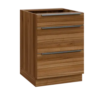 SIS - 6Z33 spodní skříňka, 3-zásuvková, 870x600x600, ořech světlý